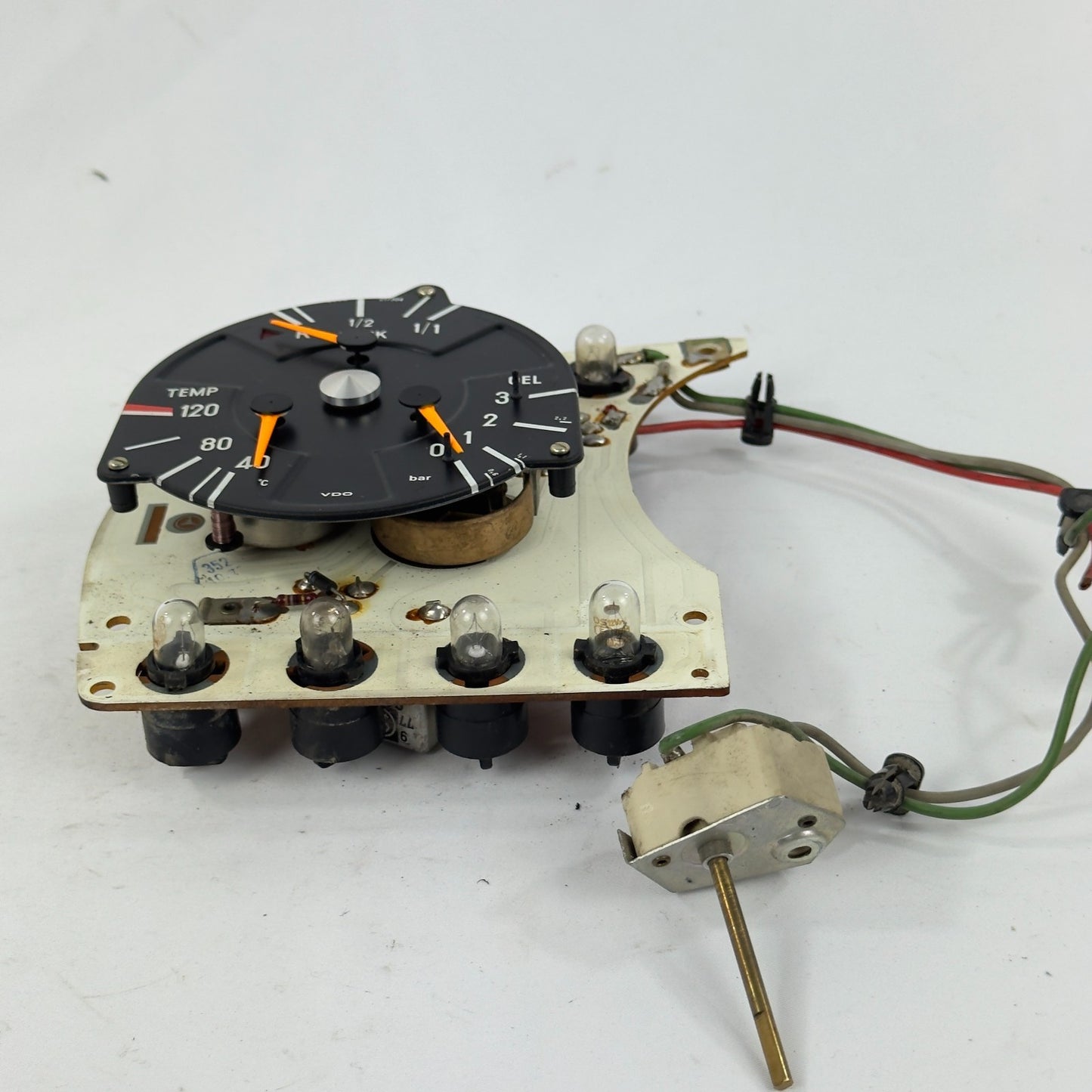 Mercedes W116 Tankanzeige Öldruck Tacho R107 Original Tacho Kombiinstrument2
