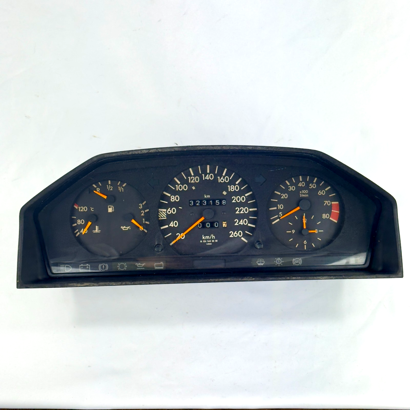 Mercedes W124 Tacho Kombiinstrument 300E 24V 300CE 24V 260kmh A12454260680