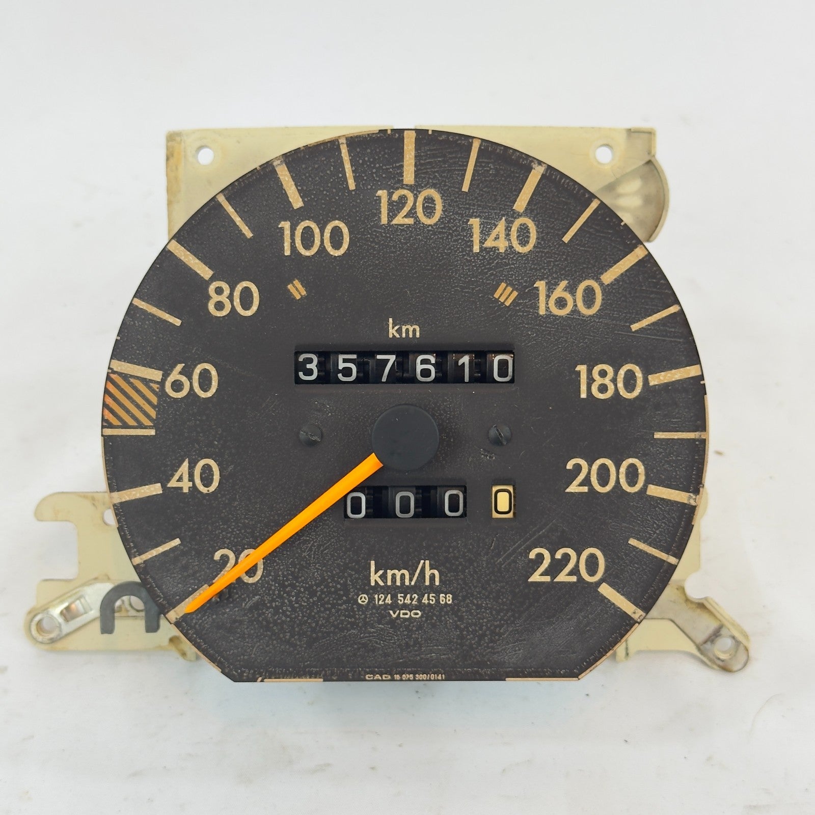 Mercedes W124 Tacho Tachometer 230TE 230CE 4 Gang 220kmh 12454245680