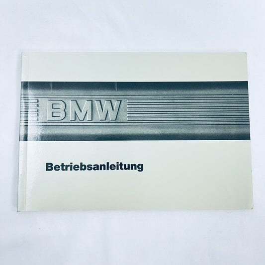 BMW 3er Betriebsanleitung Deutsch 1975 bis 1983 316 318i 320i 325e 325iX 324d