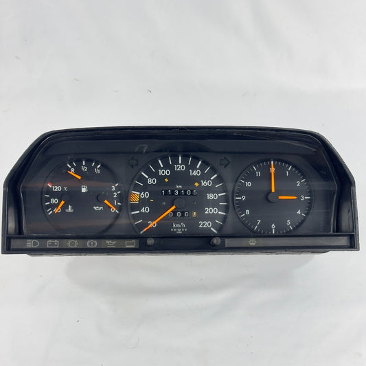 Mercedes W201 1.8E 2.0E 2.3E Tacho Kombiinstrument 220km/h ECO Uhr A20154215670