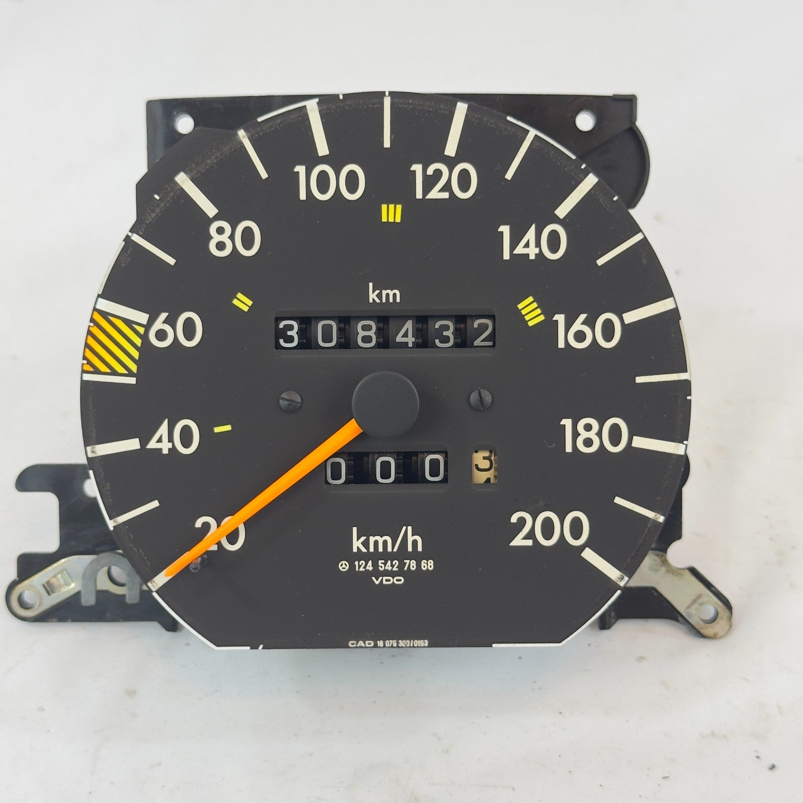 Mercedes W124 Tacho Tachometer 250D E250D 300TD 5 Gang 200kmh 12454278680