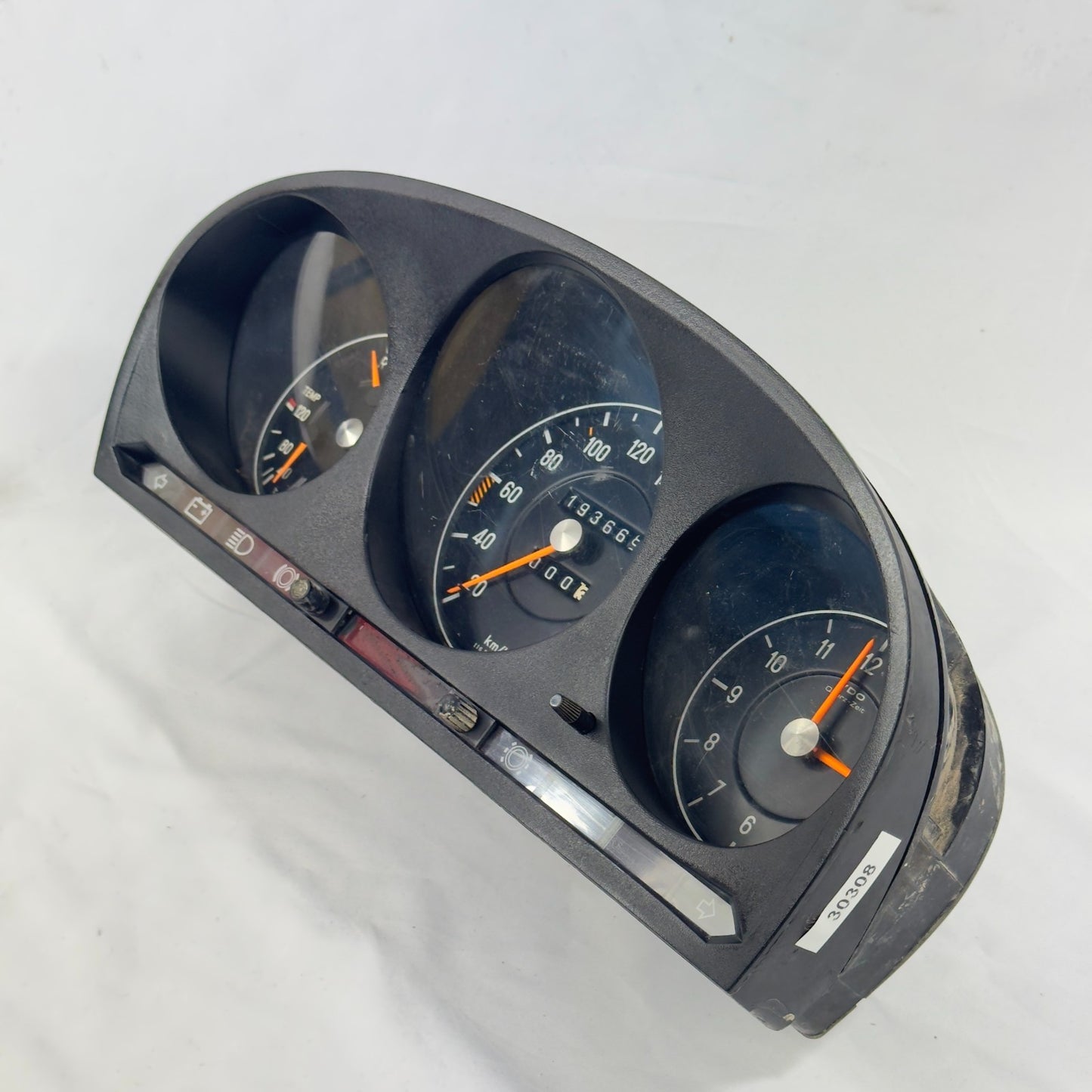 Mercedes W116 W107 Tacho Kombiinstrument Uhr Tankanzeige 240kmh VDO 10754207012