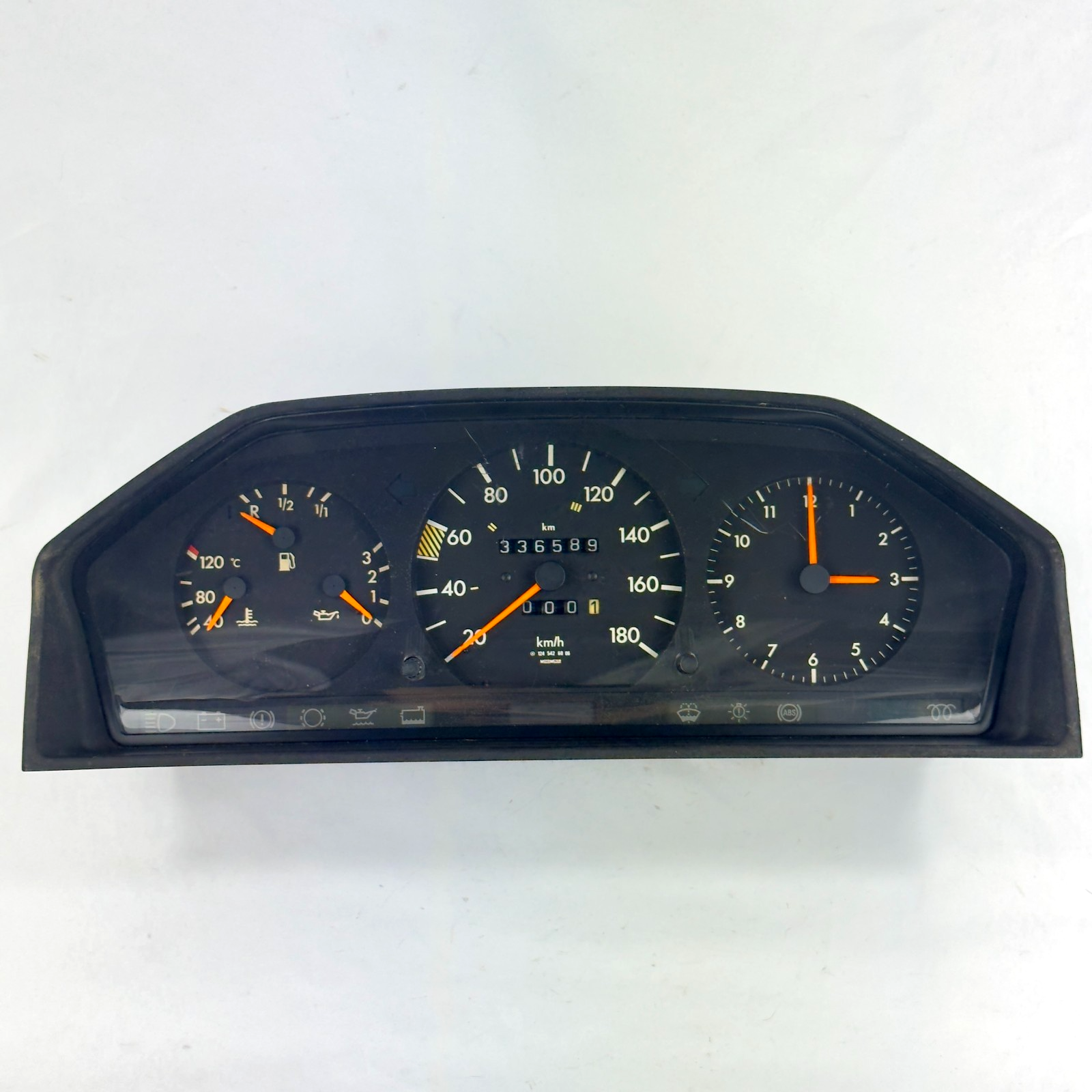 Mercedes W124 Tacho Kombiinstrument E200D 4 Gang 180kmh Diesel A12454260060