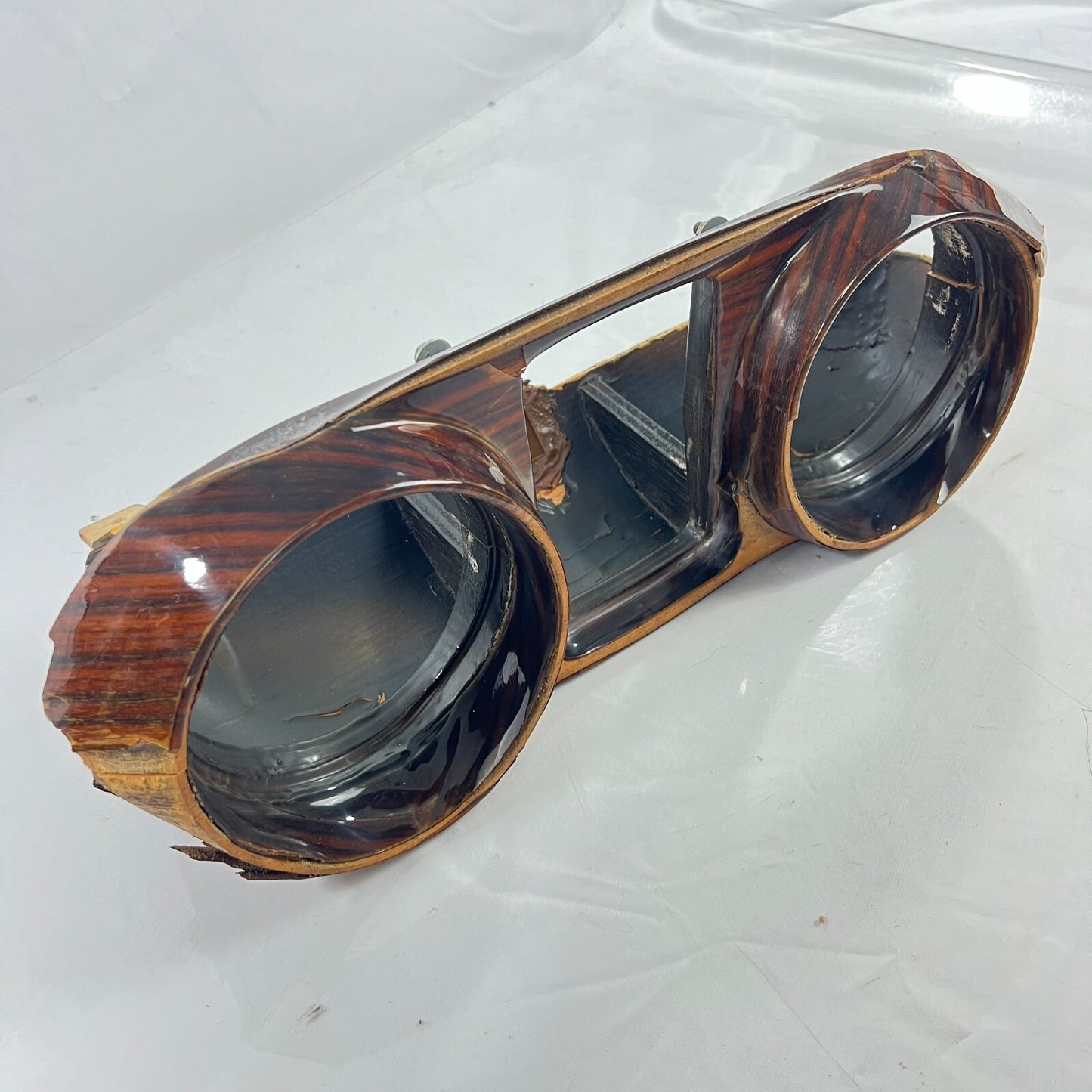 Tacho Holz Gehäuse Tachobrille Verkleidung Armaturenbrett Mercedes  A1116805979 – Bild 7