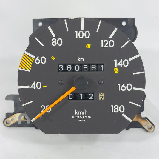 Mercedes W124 Tacho Tachometer Diesel E 200D 200TD 5 Gang VDO 180kmh 12454207660