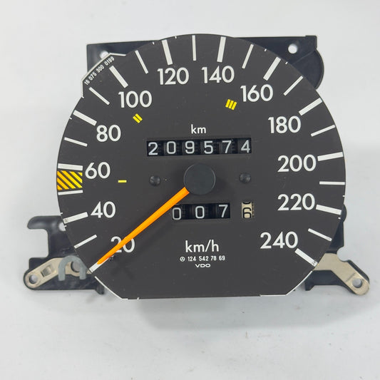 Mercedes W124 Tacho Tachometer 240kmh Benzin A12454278690