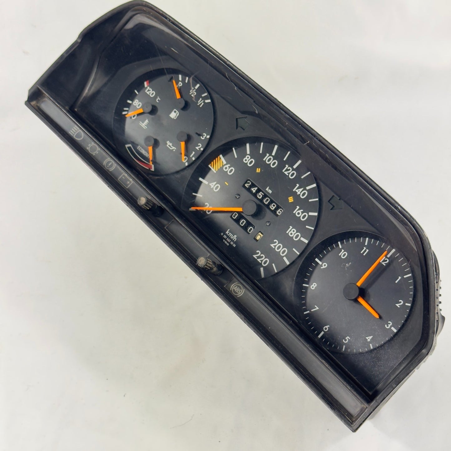 Mercedes W201 2.0E Tacho Kombiinstrument 220km/h ECO Uhr A20154200062