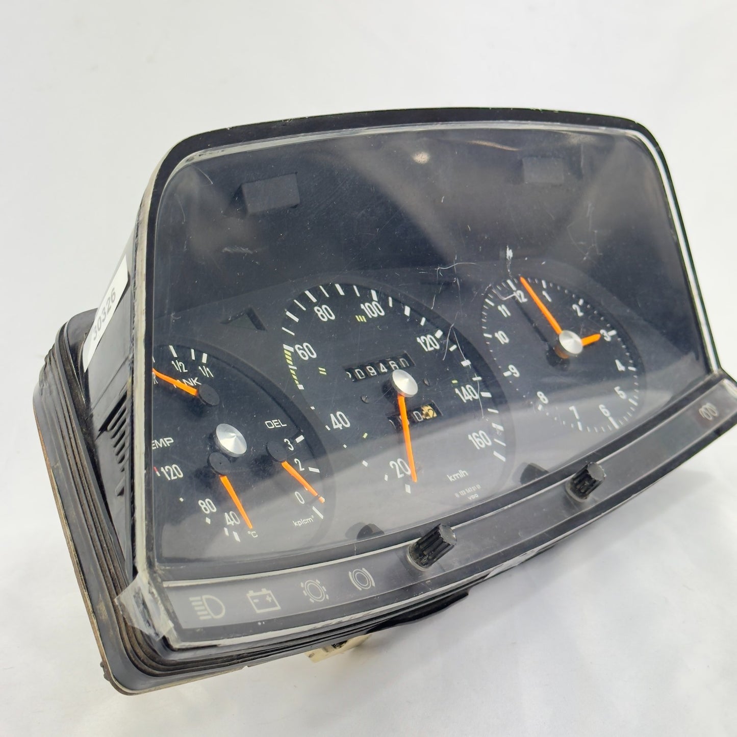 Mercedes W123 S123 T123 Tacho Kombiinstrument Uhr 160kmh 12354201013