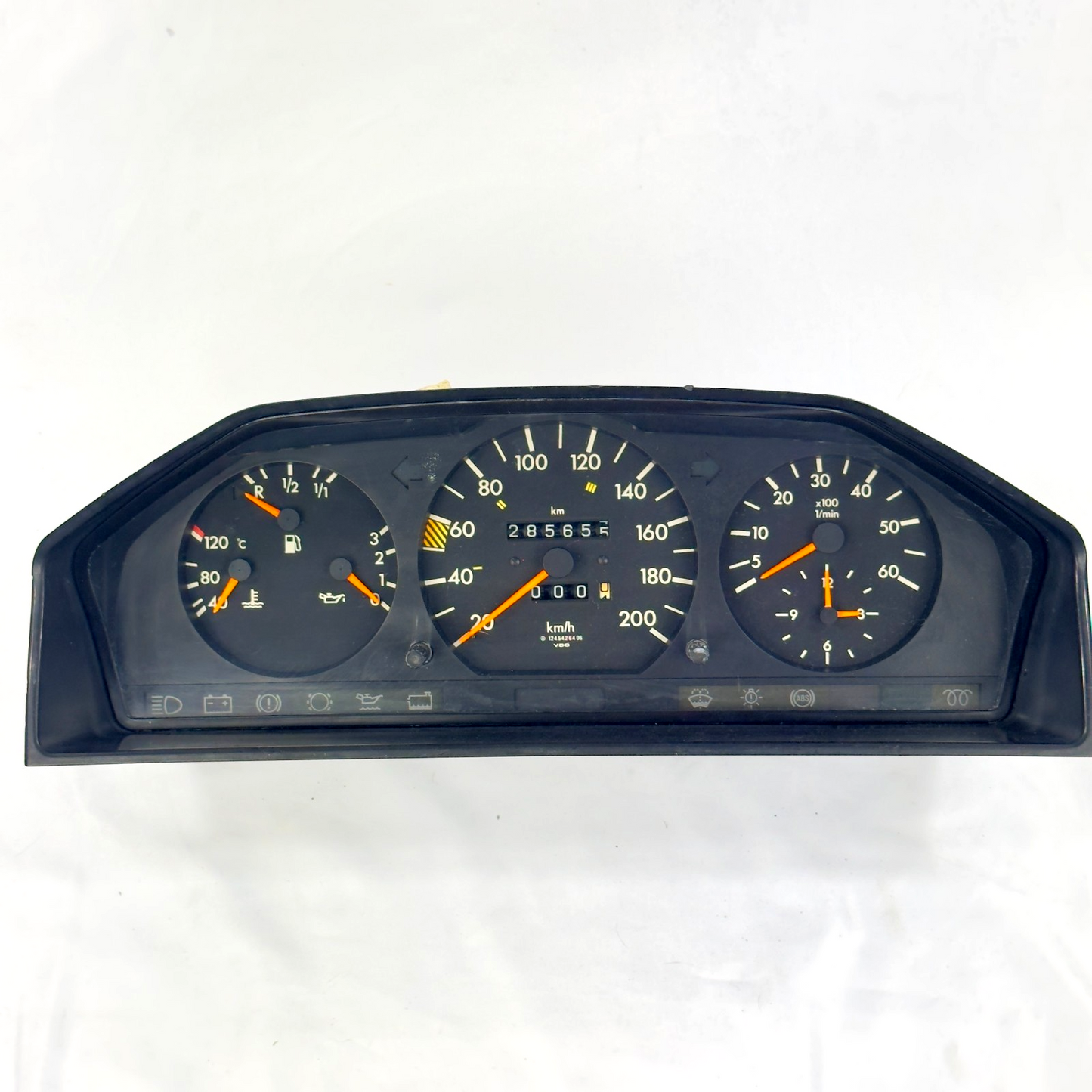 Mercedes W124 250D 300TD Tacho Kombiinstrument 200kmh Diesel A12454264060
