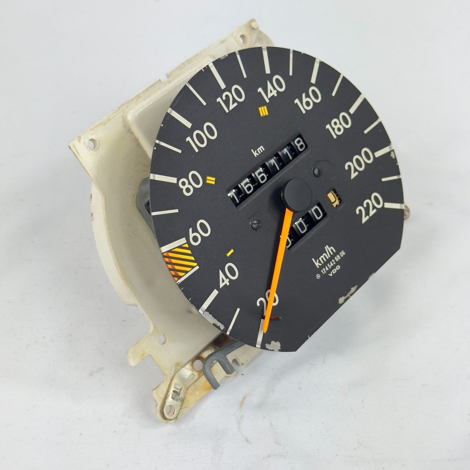 Mercedes W124 Tacho Tachometer 300D 250TD Turbo 4 Gang VDO 220kmh 12454268062