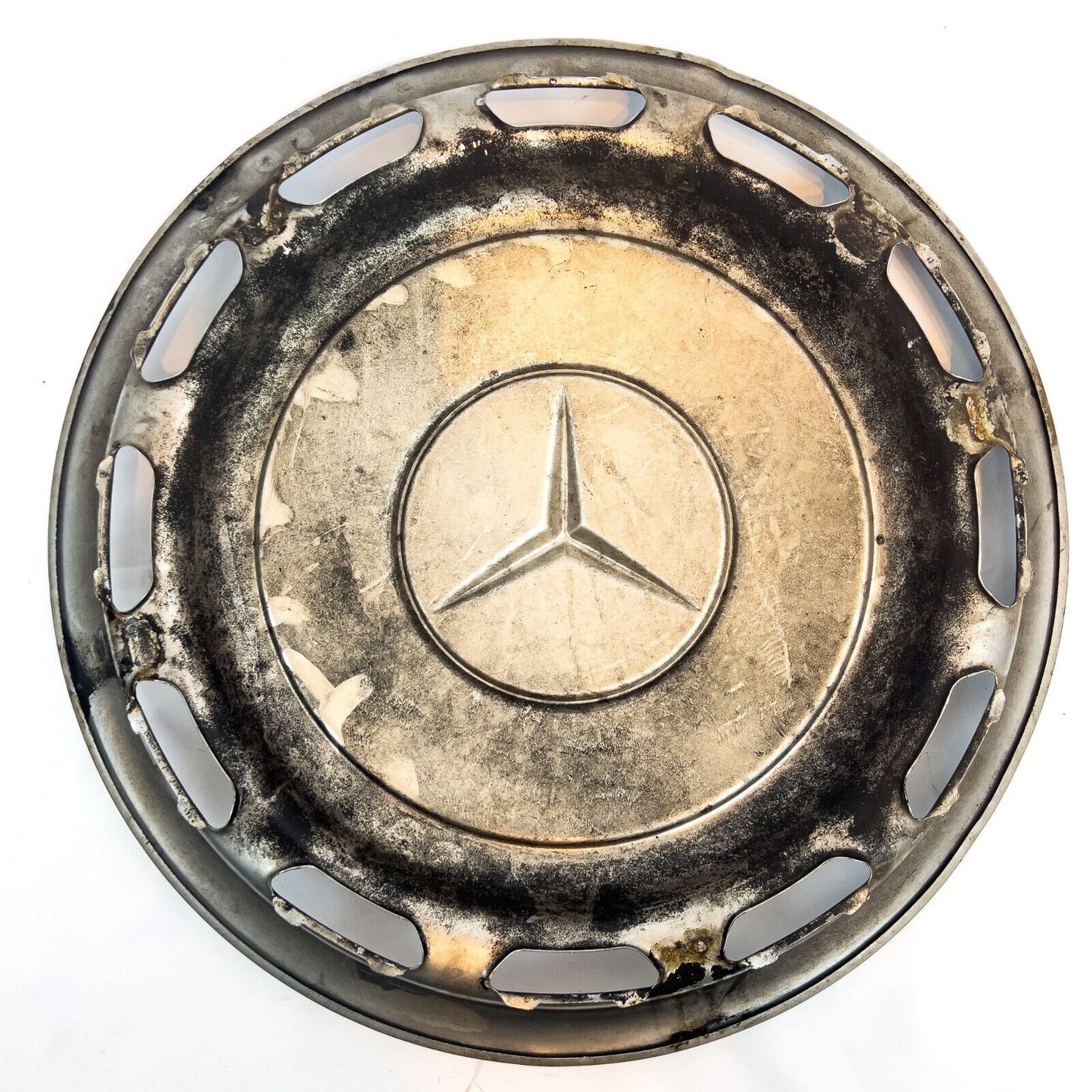 w110 W114 W115 W116 14 Zoll classic Radkappe metallic chrom Mercedes Oldimer