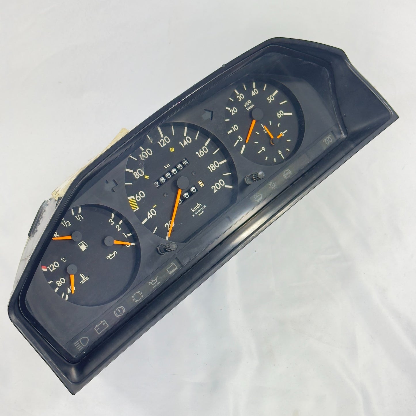 Mercedes W124 250D 300TD Tacho Kombiinstrument 200kmh Diesel A12454264063