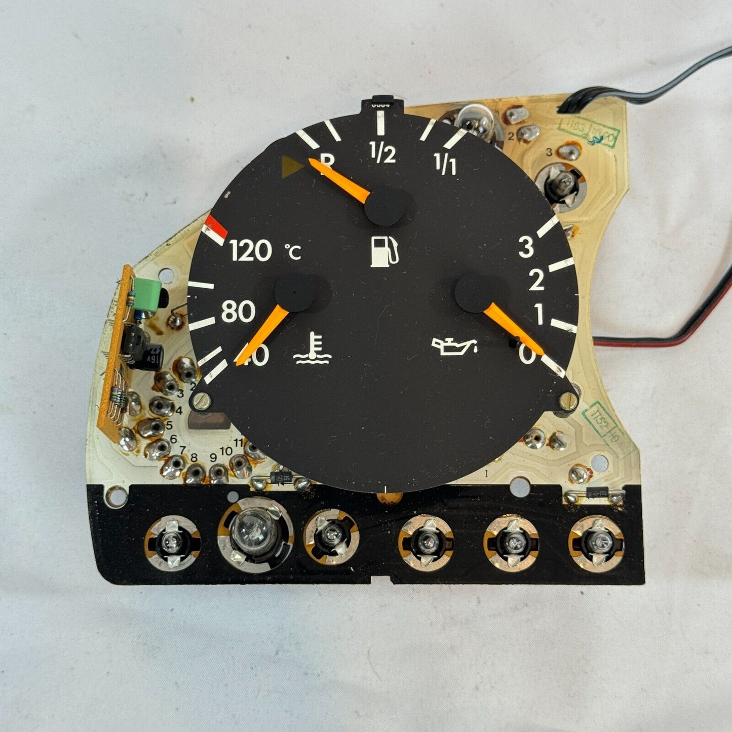 W124 Öldruckanzeige Temperatur Tankanzeige Tacho VDO KI A1245423701 Mercedes