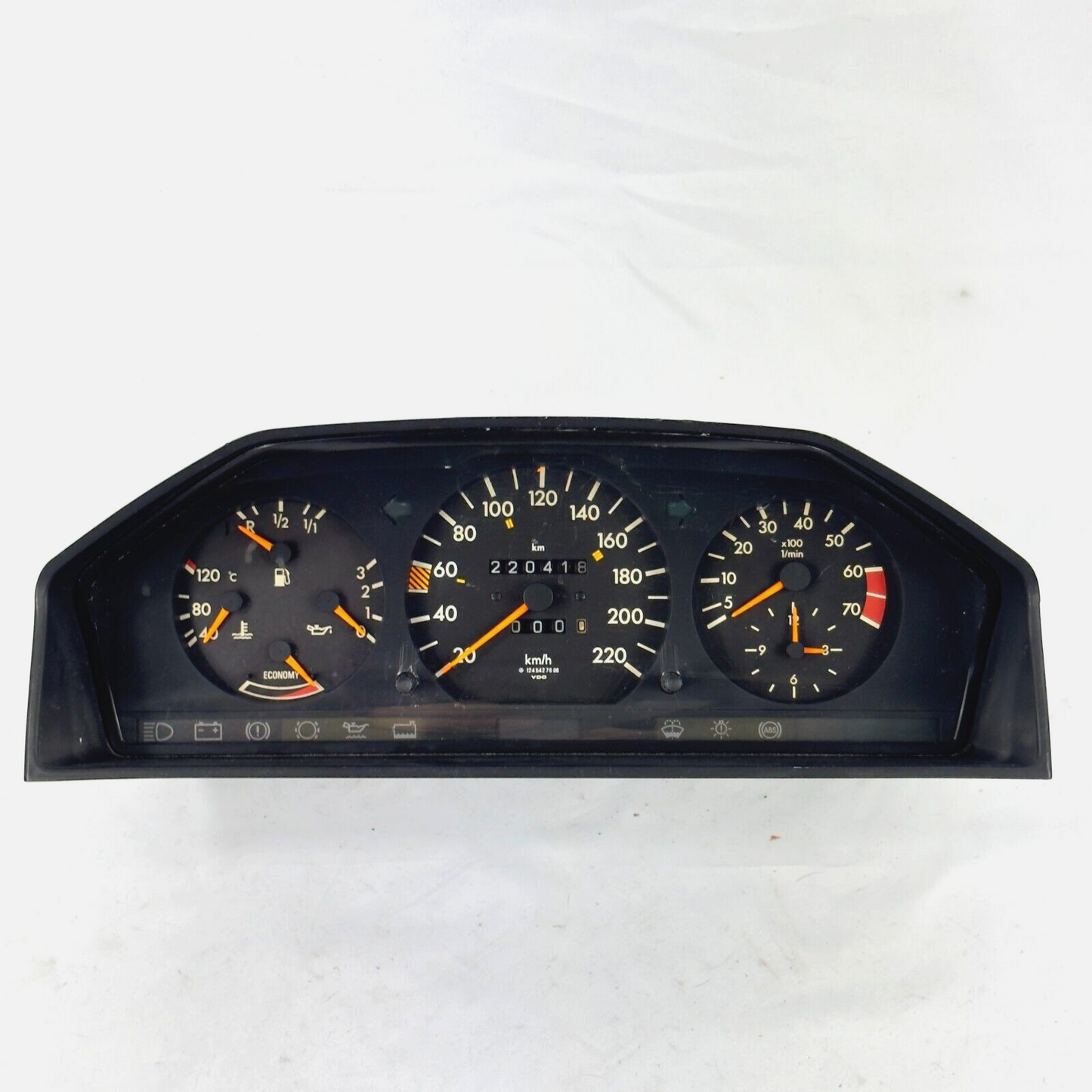 Velocímetro W124 230E 230CE 220kmh ABS ECO Gasolina Kombiinstrument A12454276...