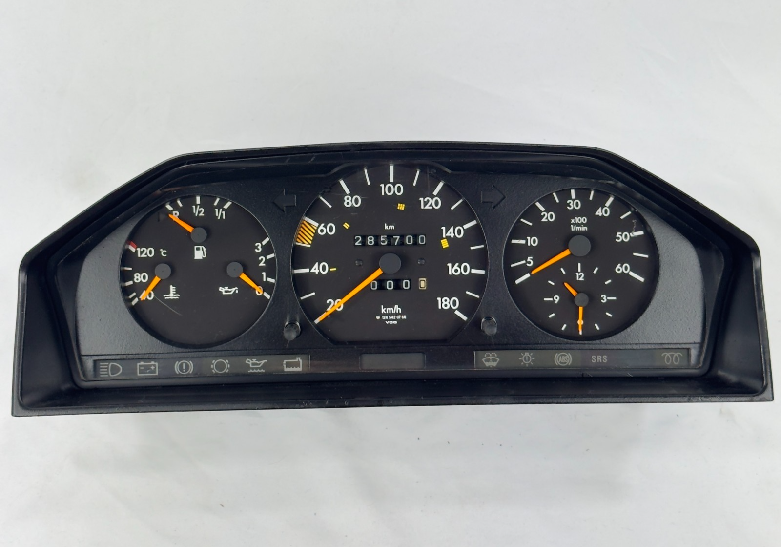 Mercedes W124 200D 200TD Tacho Kombiinstrument 180kmh Diesel A12454207660