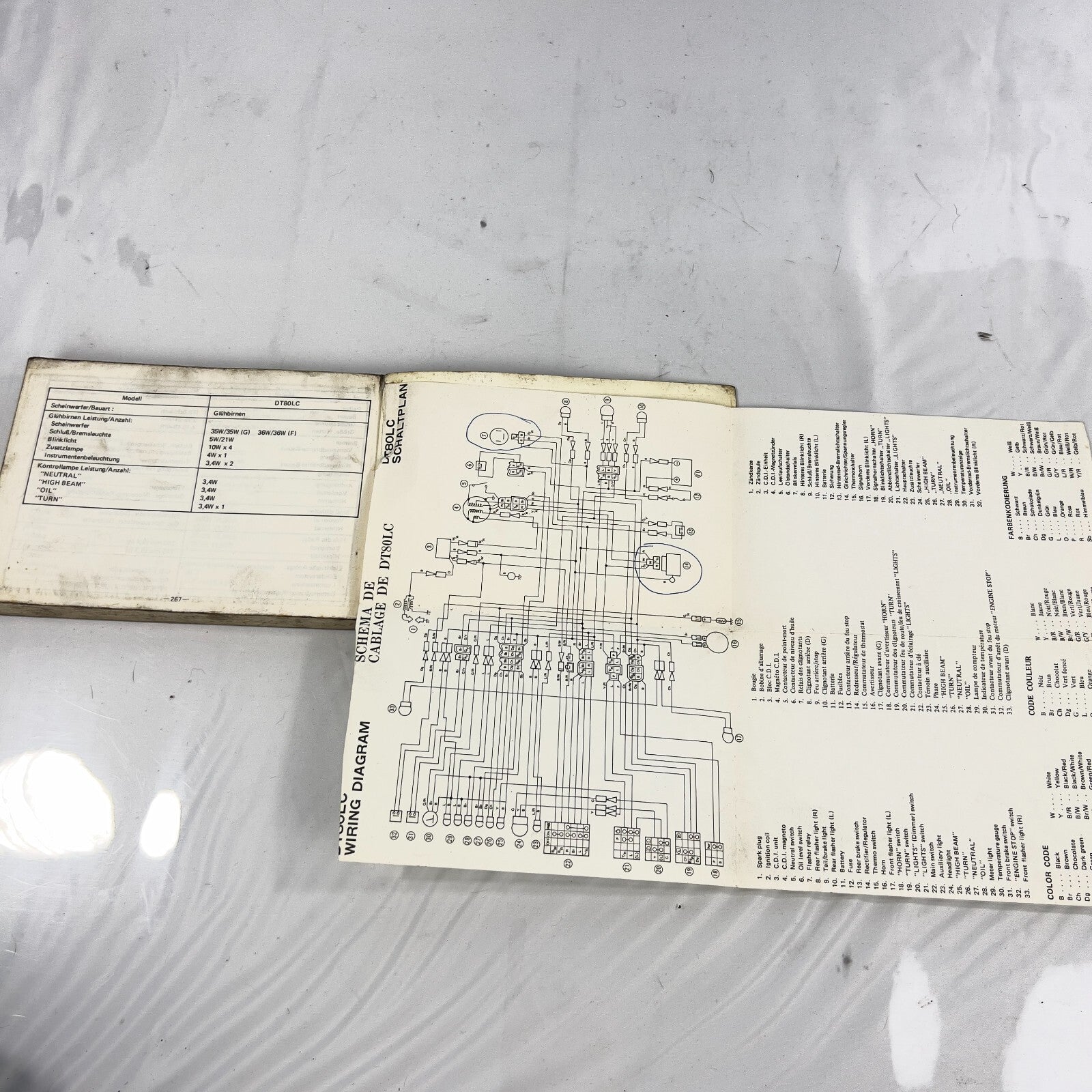 Yamaha DT 80 LC Betriebsnaleitung Owners's Manuel 53V2819980 1983 – Bild 6