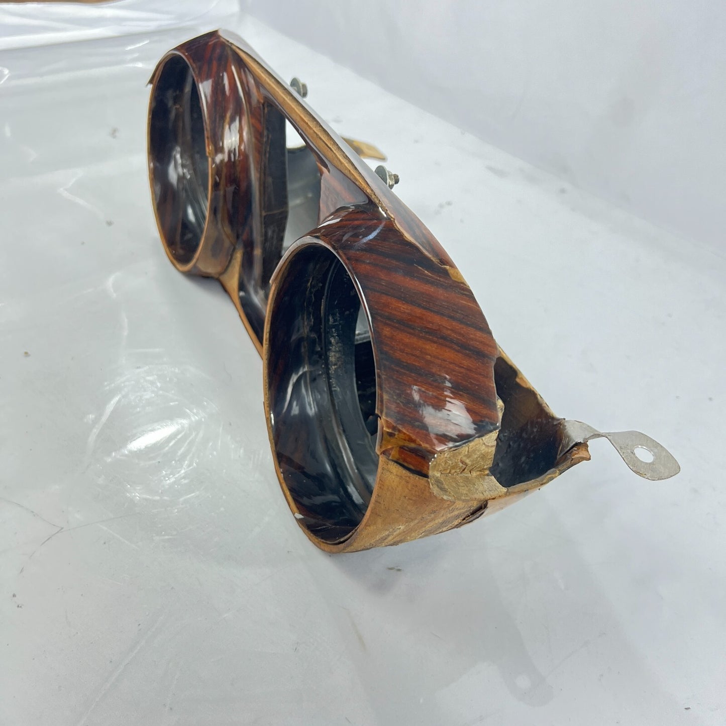 Tacho Holz Gehäuse Tachobrille Verkleidung Armaturenbrett Mercedes  A1116805979 – Bild 8