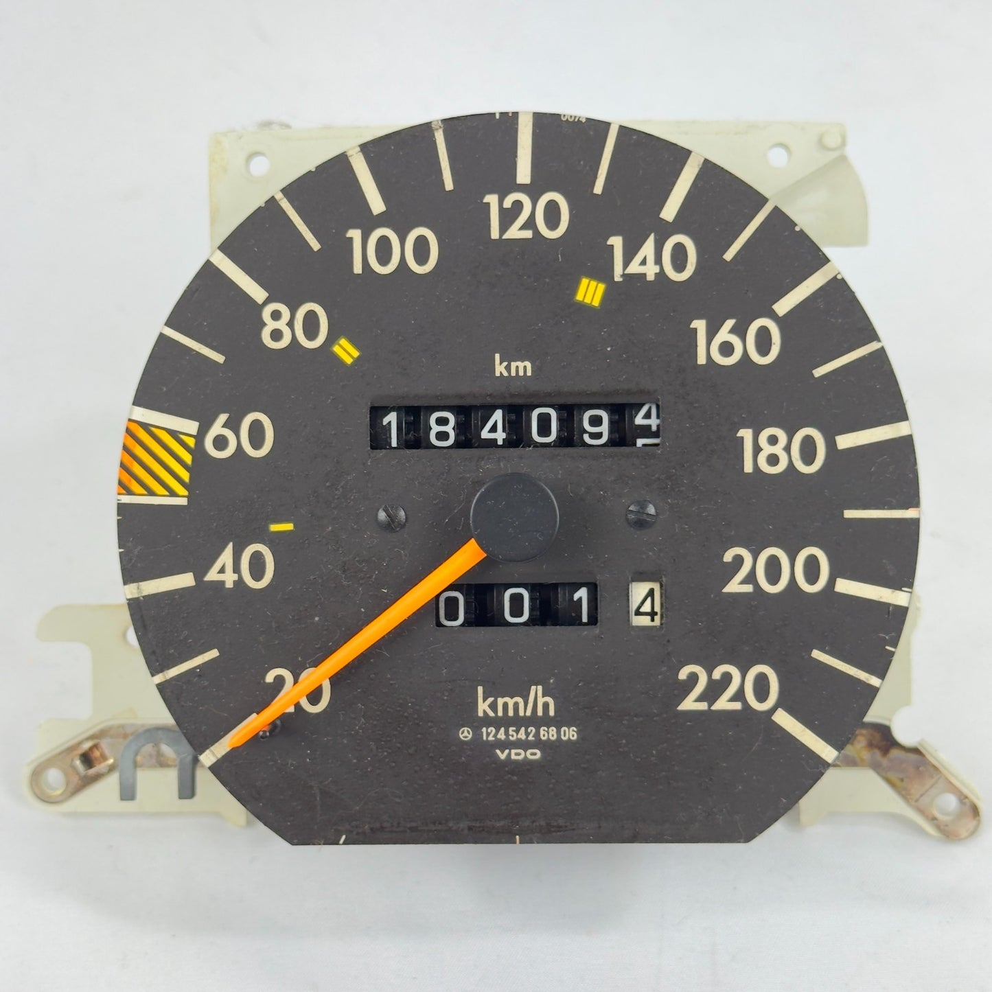 Mercedes W124 Tacho Tachometer 300D 250TD Turbo 4 Gang VDO 220kmh 1245426806 – Bild 1