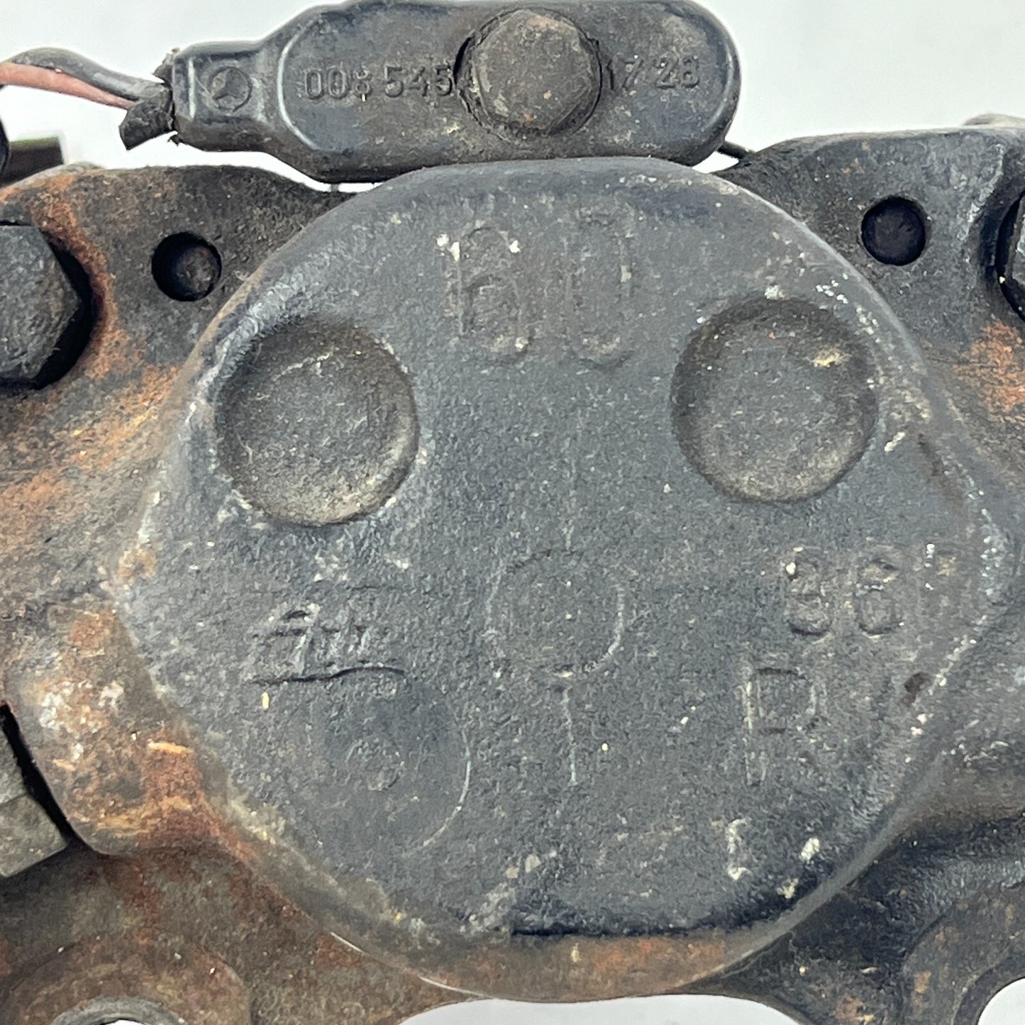MercedesBenz ATE Bremssattel Hinten Rechts W116 mit Bremsbelagen und Zubehör – Bild 7