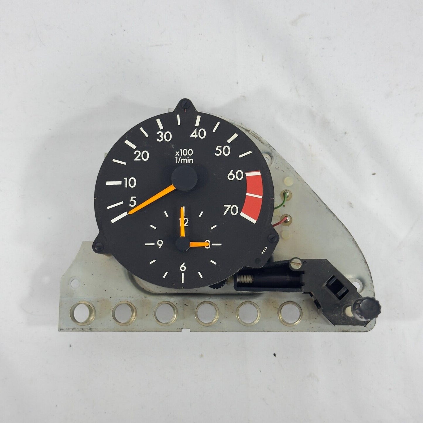 Mercedes W126 Drehzahlmesser 8 Zyl Benzin Tacho mit Uhr VDO A0025423216