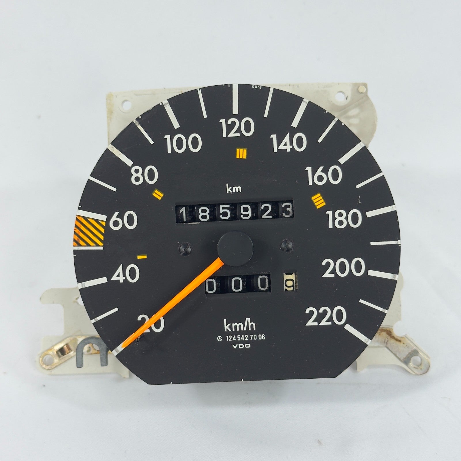 Mercedes W124 Tacho Tachometer 300D 5 Gang 220kmh Motometer 12454270060