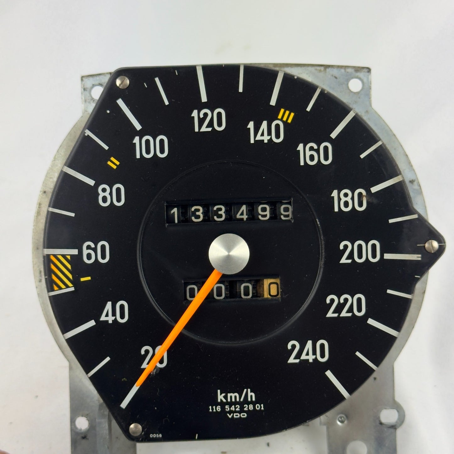 Mercedes W116 Tacho Tachometer Kombiinstrument 4 Gang R107 240kmh 11654228010