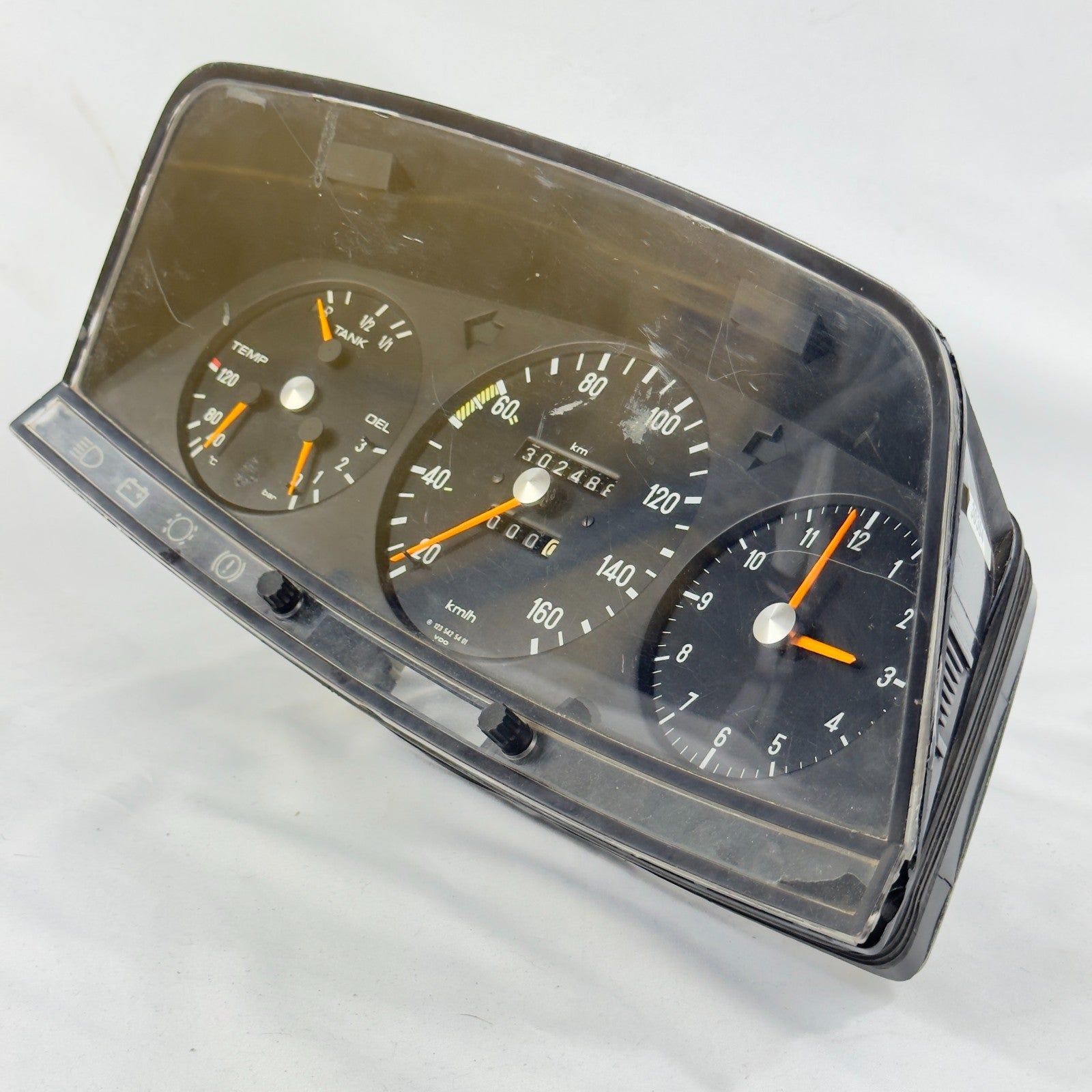 Mercedes W123 S123 T123 Tacho Kombiinstrument Uhr 160kmh 12354254011