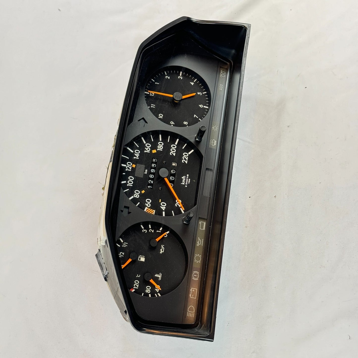 Mercedes Tacho W124 300D 250DT 220kmh ABS ASD Diesel Kombiinstrument A1245427466 – Bild 3
