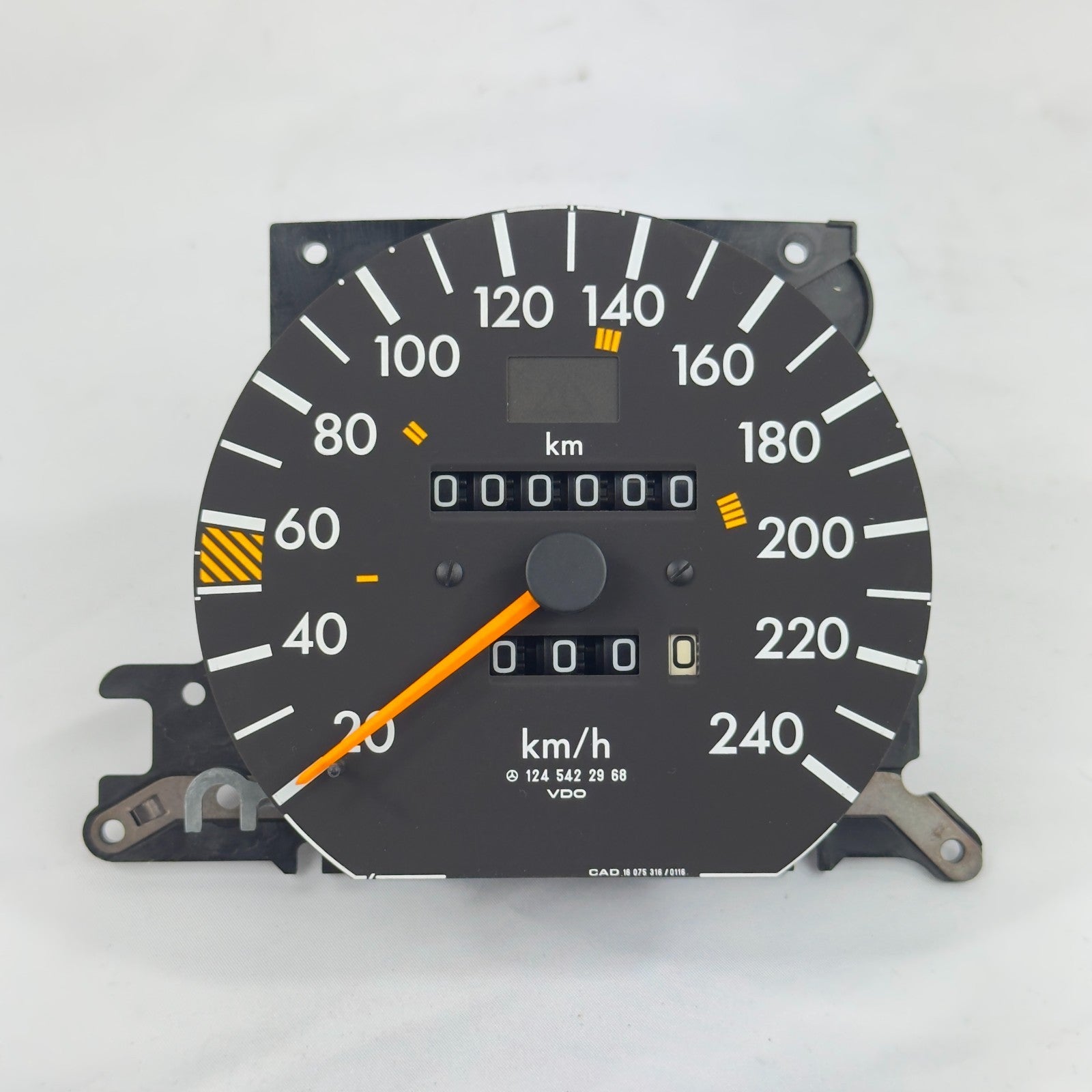 Mercedes W124 Tacho Tachometer ASD 240kmh 5Gang A1245422968 NOS1
